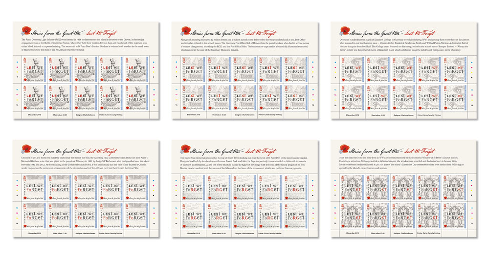 Sheets of 10